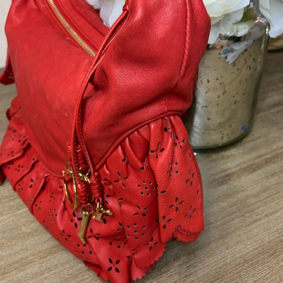 Authentic Dior Gypsy Ruffle Bag in Red *Limited time offer* - Picture 5 of 13